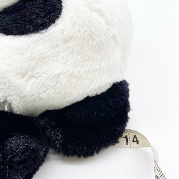 Dakin Vintage 1987 Cuddles Panda Bear Teddy Stuffed Animal Plush Red Bow 14 Inch - Picture 4 of 10